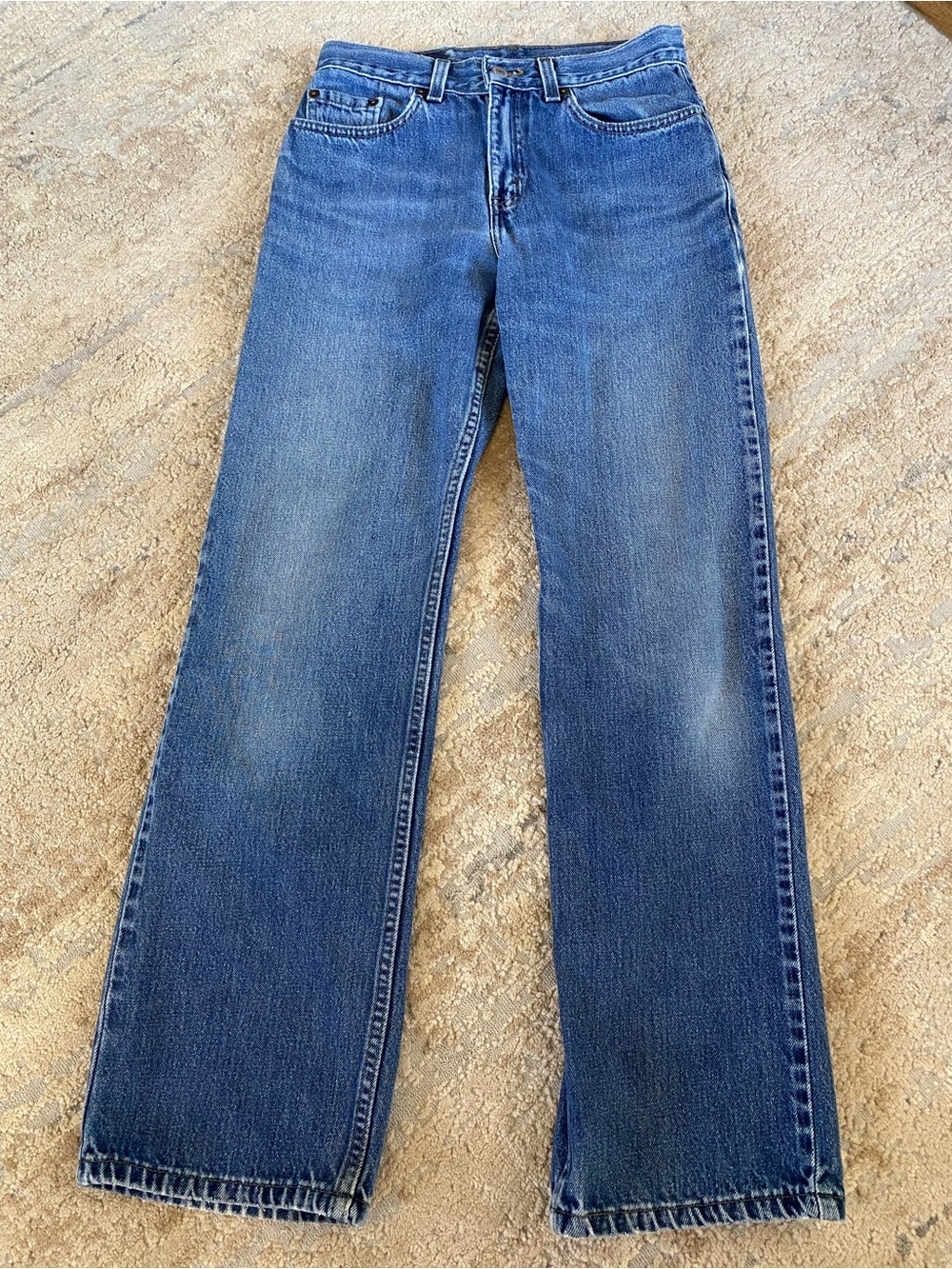 Levi’s 577 Lower Rise Loose Fit Vintage Classic Straight-Leg Jeans Medium Wash:4